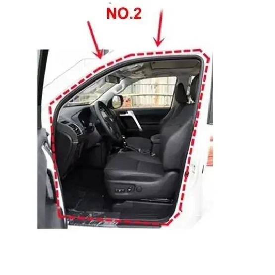 1 Piece Black for Lexus GX470 Rain Weatherstrip for Door Frame for Land Cruiser Prado LCP120 2003-2009