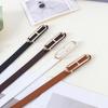 Women Belt Multi Holes Design Adjustable Length Imitation Leather Belt Dress Shirt Jeans Waistband Fashion Accessories
