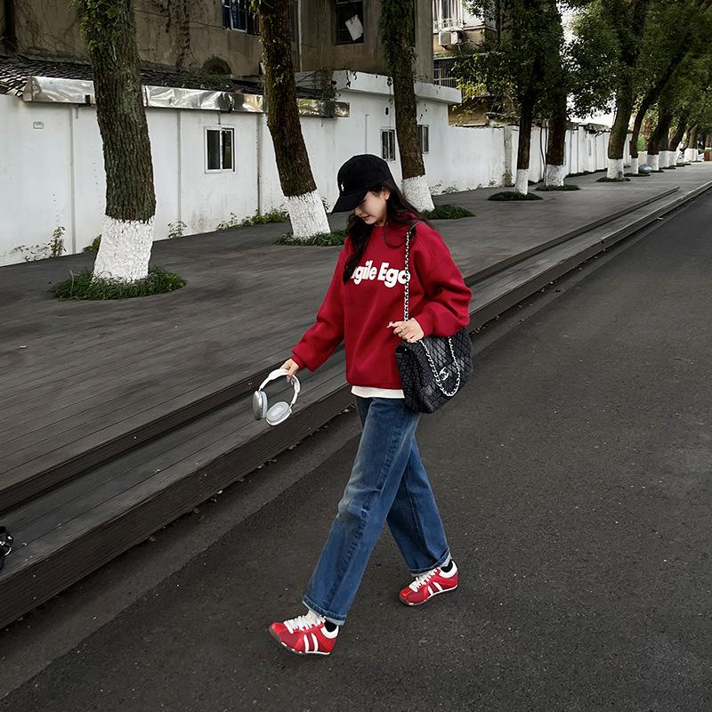 Cowhide Version Zhao Ruth Leather Square Head Zebra Shoes Platform Lace-up Casual Sports Shoes Women's Color Matching