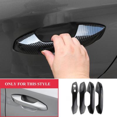 Auto Buitendeurhandvat Cover Sticker Trim voor BYD Atto3 Atto 3 2025 2025 2025 ABS Imitatie Koolstofvezel Decoratie RHD/LHD