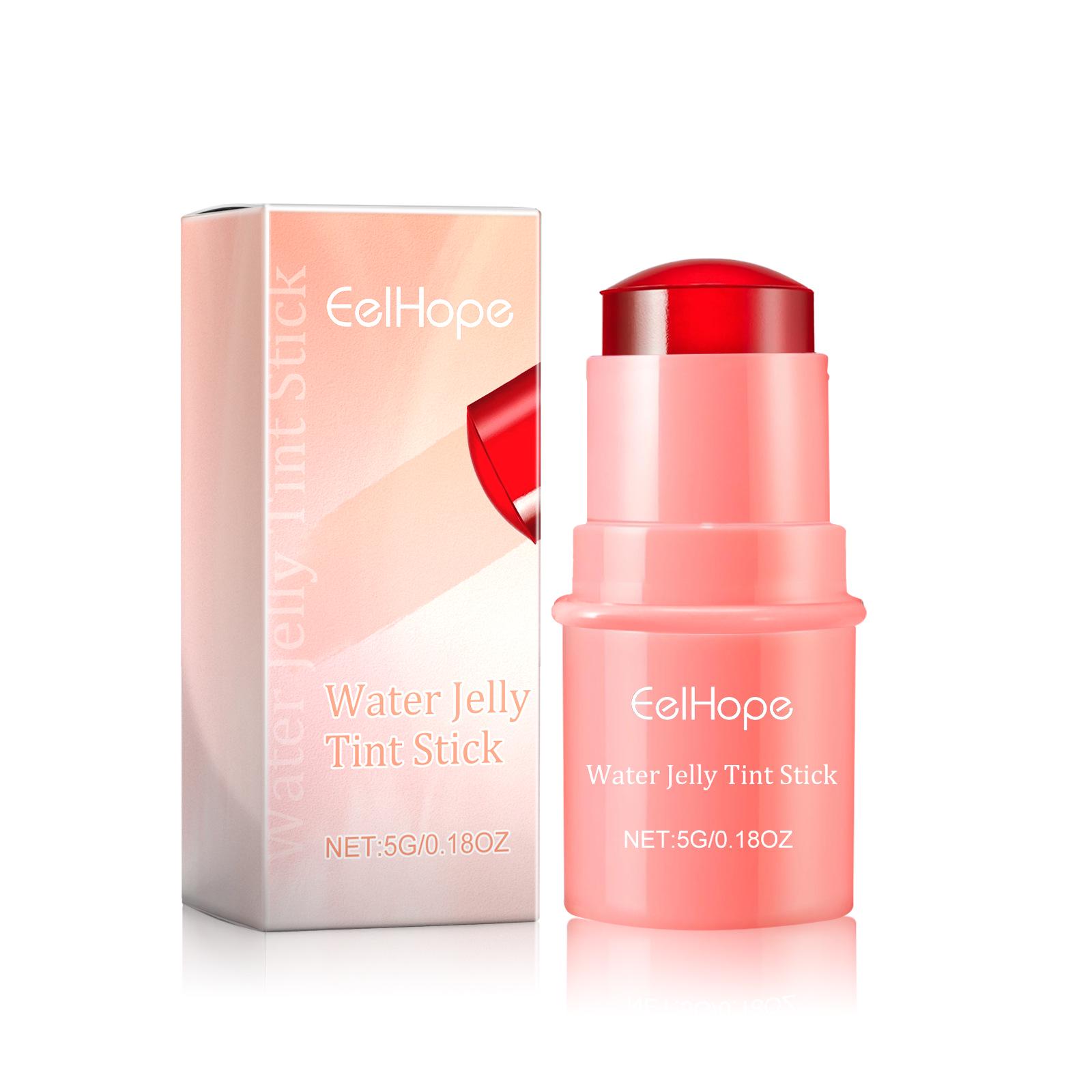 Eelhope Coral Blush Jelly Lip Tint: Moisturizing, Easy-Apply, Fruit-Infused Tint Stick