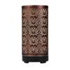 Aroma Diffuser Scent Ultrasonic Air Humidifier Iron Art Hollow Lotus Flower Pattern 2025 New Home Decorations with LED Lights