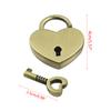 Metalen Wensslot Mini Hart Vintage Hangsloten Met Sleutel Sieradendoos Decoratief Hangslot voor Geliefden, Meisjes, Studenten