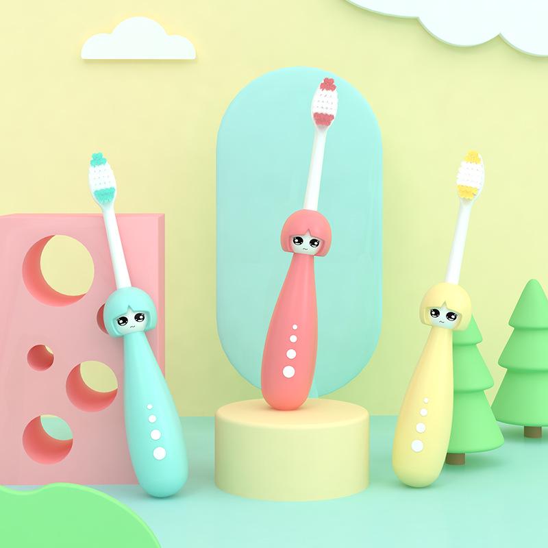 Mike Kids’ Soft Bristle Cartoon Toothbrush - Curved Head, Gum Care, Sensitive, Single Pack