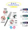 Aurora Nail Bit Combination for Nail Machines 5-in-1 Multi-Bit QT-139 (XC)