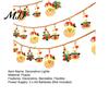 Creative Layout Holiday Props LED Christmas String Lights, Santa Claus/Snowman/Tree/Candy Cane Light, Decorative Cartoon Winter Seasonal Room