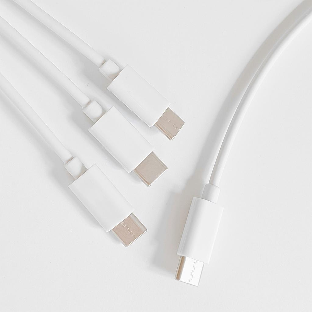 3 in 1 USB Type C Cable For Mobile Phone Accessories Charging USB C Cable Charger USB Cable For Phone Tablets