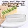 3Pcs Venting Hole Design Porous Cake Mousse Mold Silver Oval Tartlet Molds  Fruit Pie
