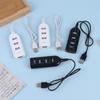 4 Port USB 2.0 Hub Splitter High Speed Data Transfer Adapter 1/2/3Pcs for Gaming Laptop Desktop PC Peripheral Connection