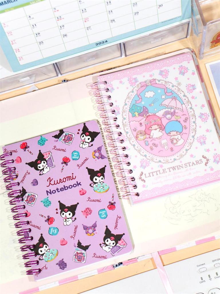 A6 Coil Notebook - Cute Diary with Color Pages for Elementary Students