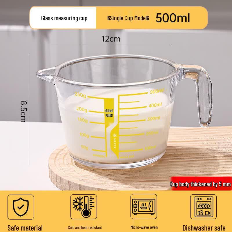 Heat-Resistant Glass Measuring Cup