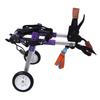 Aluminium Alloy Purple Double Wheel Pet Wheelchair Disabled Dog Assisted Walk Car Hind Leg