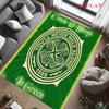 Celtic Football Club Teppich für Wohnzimmer Schlafzimmer Zuhause Sofadekoration, Rutschfeste Bodenmatte für Kinder zum Spielen