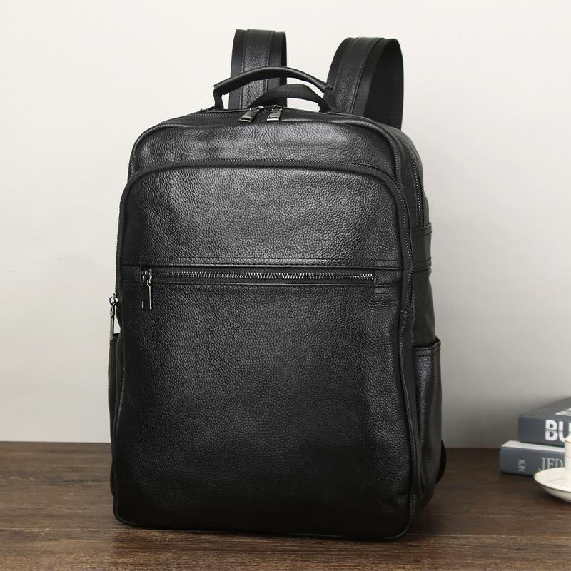 Genuine Leather Backpack for Men, Large-capacity Travel Backpack Made of Cowhide