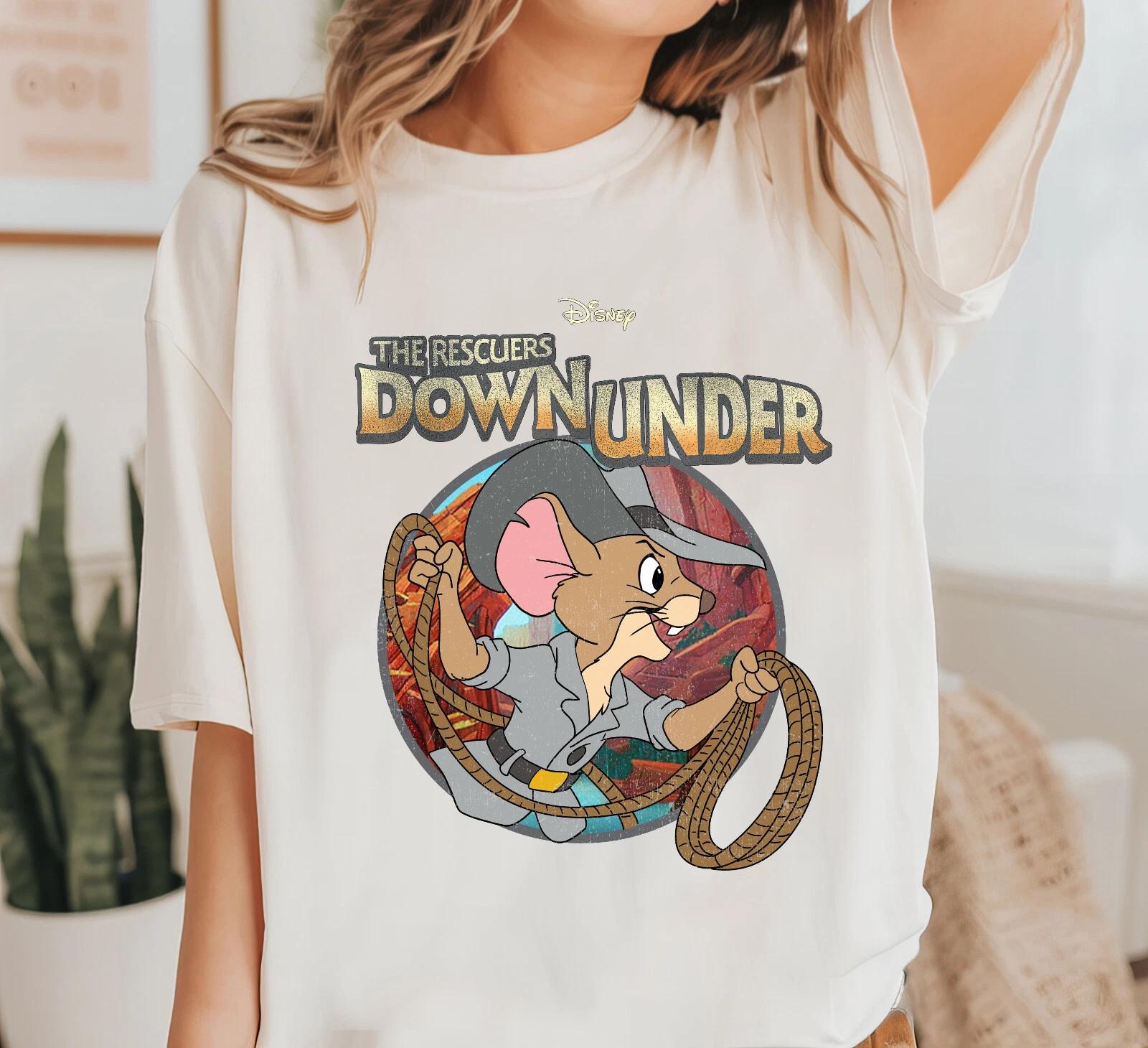 

Disney Jack Rescuers Down Under Vintage Circle Unisex Adult Kid Shirt S