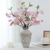 Decorative Fake Cherry Blossoms Branches Silk Artificial Faux Plants  Wedding Decoration