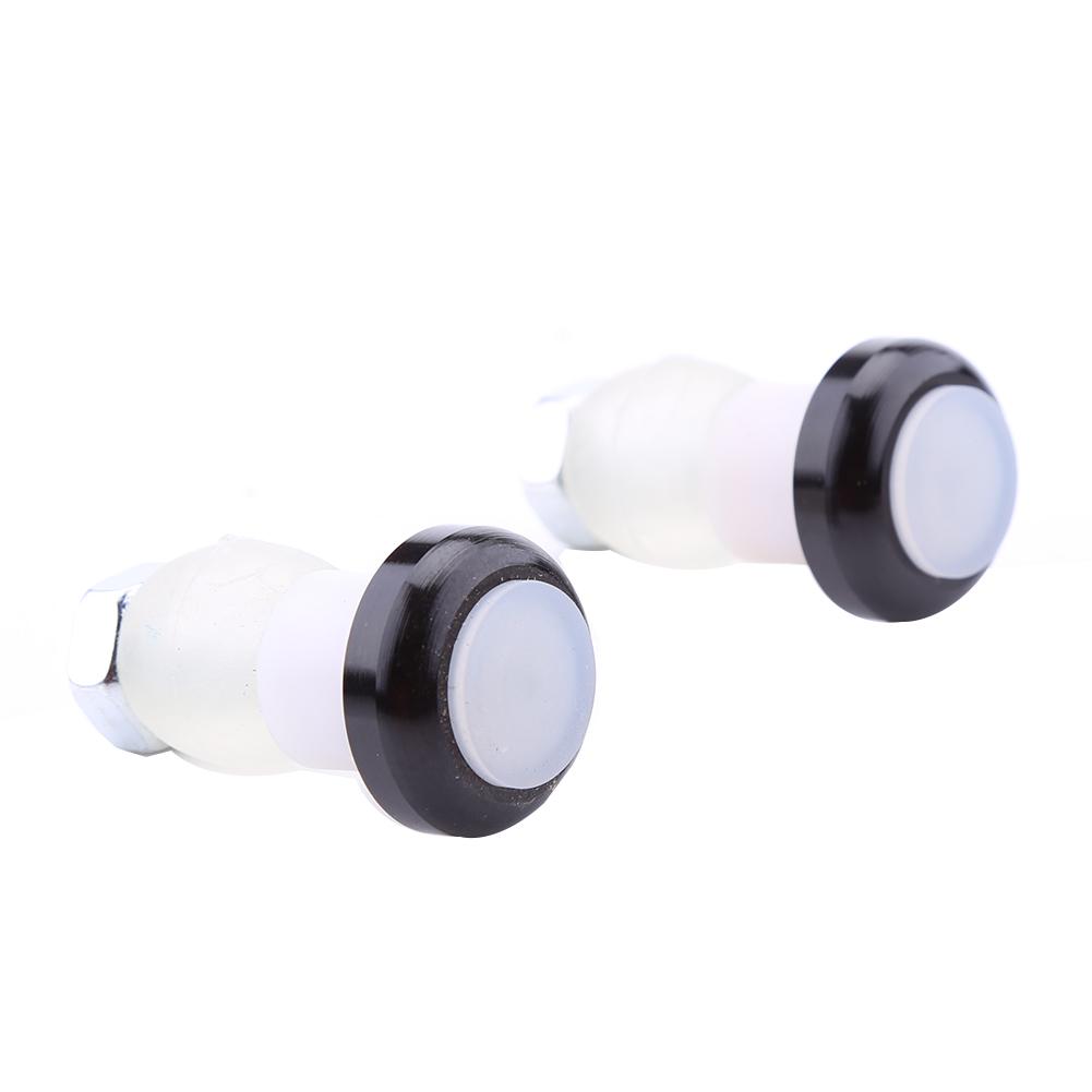 

1 Пара Велосипедний Кермовий Кінцевик Червоний Світлодіодний Вставляється Світло Попереджувальний Ліхтар (чорний)