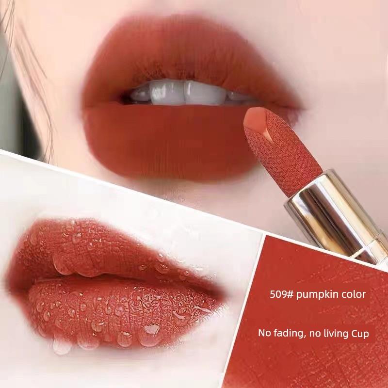 Li Jiaqi Recommend Non-Fading No Stain On Cup Red Lipstick Raincoat Matte Plain Face White Cherry Color Waterproof