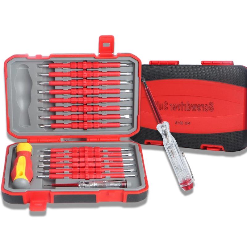 Insulated Electrician Screwdriver Set: 29-in-1 High Voltage Resistant Repair Tools