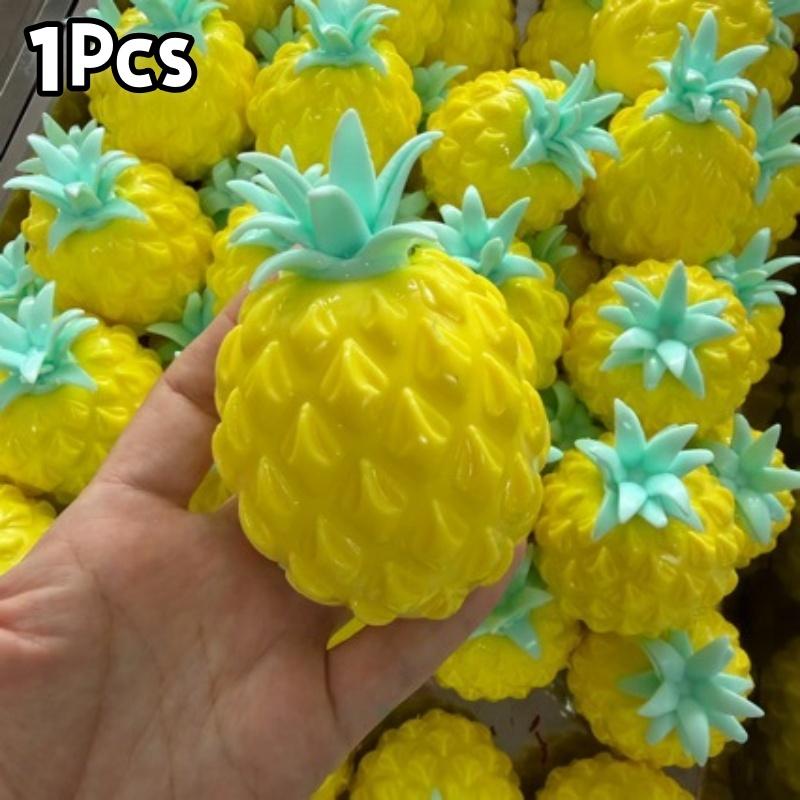 Crispy Sound Watermelon Strawberry Pineapple Block Squeezing Toy Handmade Squeeze Ball Non-Rebound Stress Relieving Toy For Gift