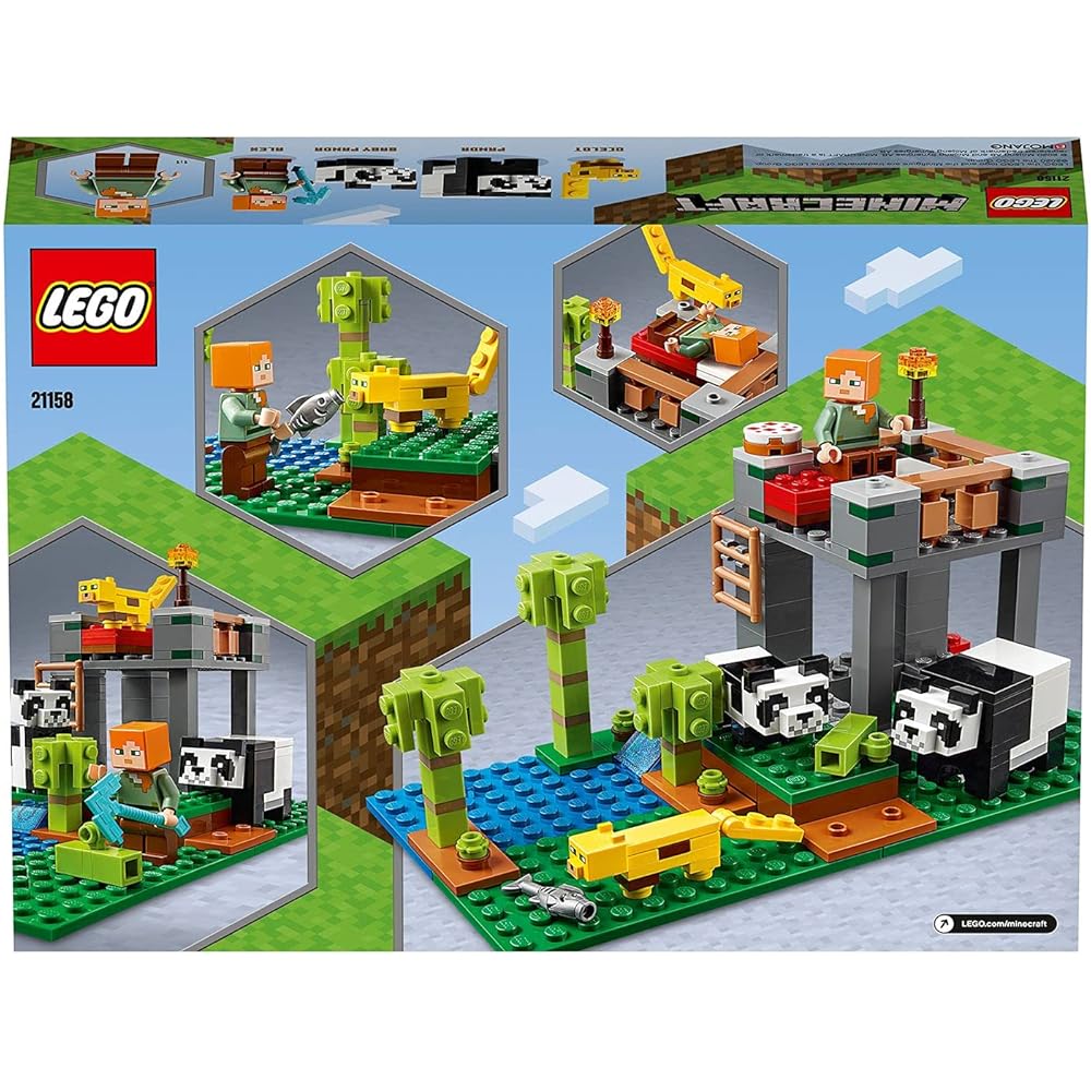 LEGO Minecraft Panda Nursery 21158 Building Blocks Toy for Kids Age 7 and Up