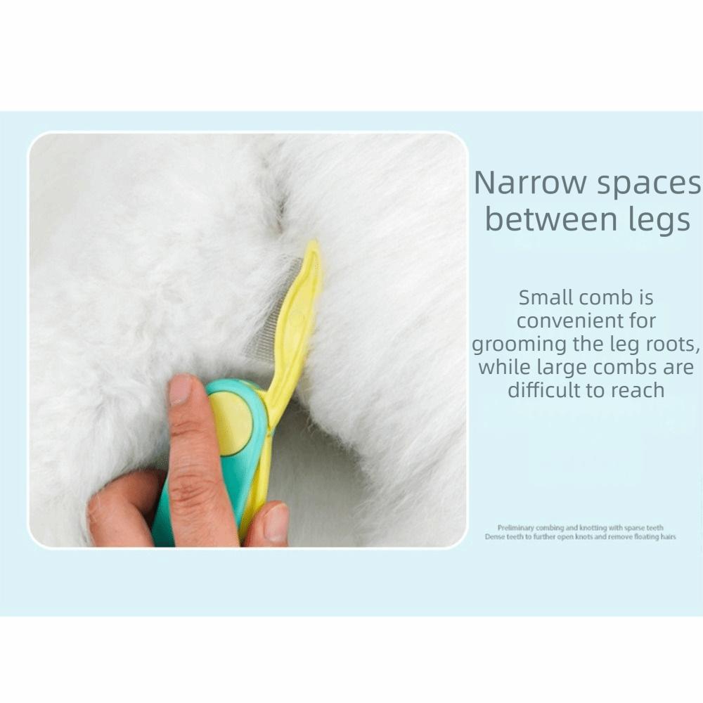 Dense Tooth Cat Flea Comb Foldable Dog Grooming Brush Pet Hair Cleaning Tool Pet Maintenance