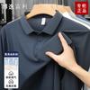 Autumn Long Sleeve Men's T-Shirt Business Casual Lapel Collarpolo Top