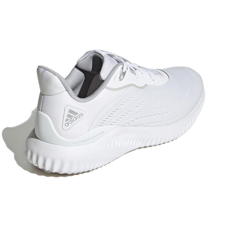Adidas Alphabounce Comfortable Versatile Fabric Durable Breathable Low-Top Casual Running Shoes Unisex Sneakers White HR0606
