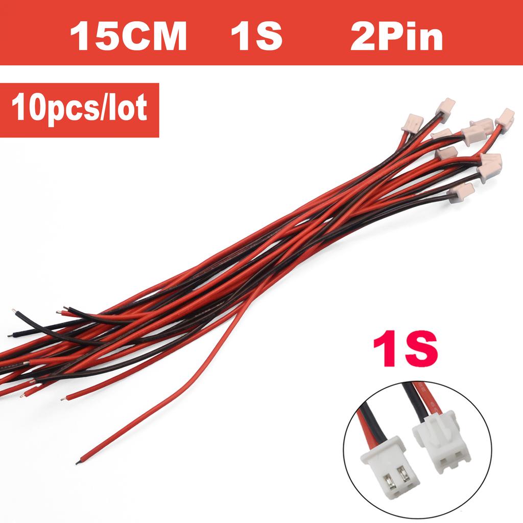 10pcs/lot 1S 2S 3S 4S 5S 6S 7S 8S Lipo Battery Balance Charger Cable IMAX B6 Connector Plug Wire 30 20 15 10cm Single Head Wire