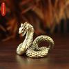 3D Dragon Statue Ornament Moveable Body Joints Antique Brass Lucky Dragon Desktop Office Ornament Crafts Home Decoration Gifts