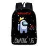 Among Us Kids Backpack Oxford Fabric School Bag Boys Girls 20L Capacity Dual Strap With Air Cushion Straps