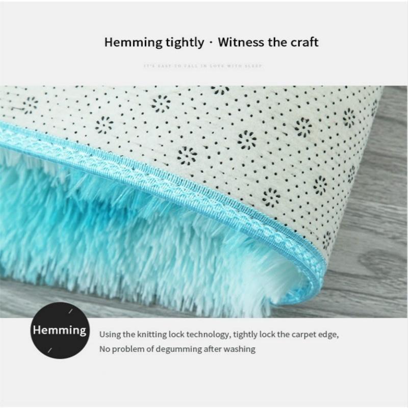 Bedroom/Living Room Cotton Rug Ultra Soft Modern Area Rectangle Rugs Shaggy Nursery Rug Home Room Plush Carpet Decor