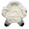 Winter Pet Cotton Coat Dogs - Festive Christmas Costume With Snowflake Reindeer Design Coral Fleece S To XL
