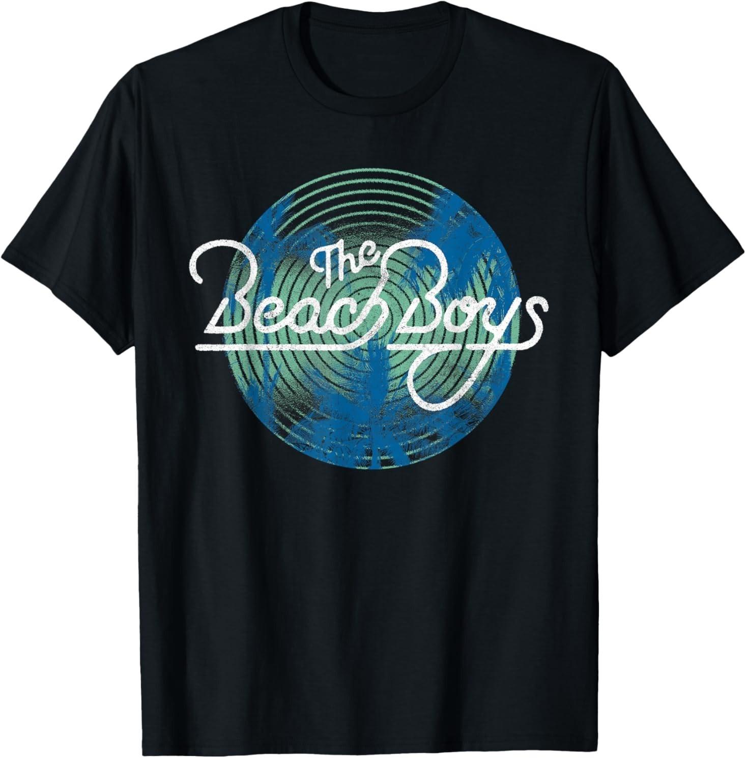 Beach Boys Circle Vibration Palm Trees T-Shirt S
