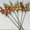 Red Artificial Pomegranate Branch Multifunctional Fake Simulation Pomegranate Bouquet Decoration for Photo Props