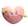 Creative Arrow Through The Heart Throw Pillow Love Shape Plush Toy Pink Love Cushion Confession To Give Girls Birthday Gifts