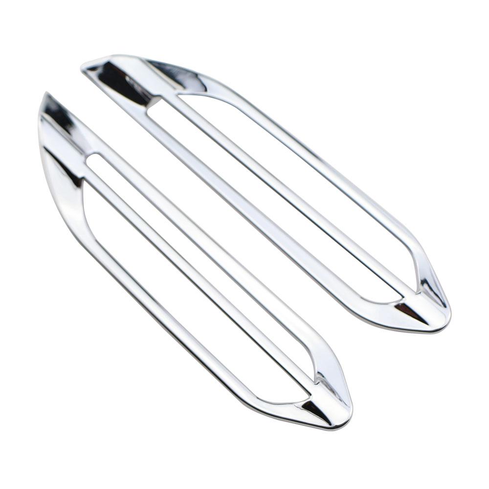 

2 шт. ABS Серебристая Защитная Накладка на Вентиляционное Отверстие Кондиционера, Отделка, Блестки, Наклейка для Peugeot 2008 2014-2019 Аксессуары серебряный