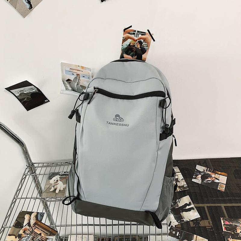 

Outdoor mountaineering large-capacity backpack backpack high-value fashion waterproof and wear-resistant simple commuter waterproof hiking bag серый