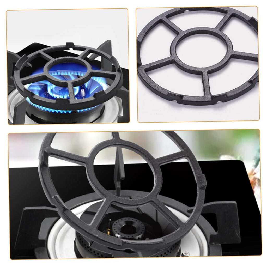 COHEALI Gas Stove Bracket Tripod, Metal Stove Trivet, Non-Slip Wok Trivet, Gas Stove Pot Rack, Gas Stove Wok Ring, Gas Stove Trivet, Cast Iron