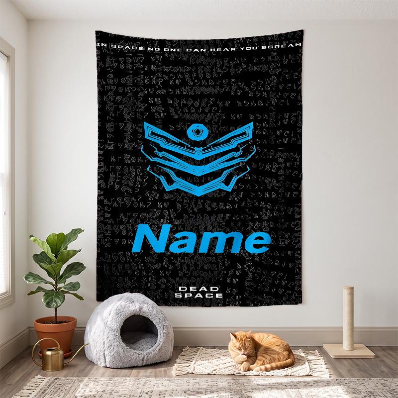 Dead Space (1) Customizable Name Decorative Wall Tapestry Ideal Choice for Wall Decor In Bedrooms Living Rooms Dorms and Home