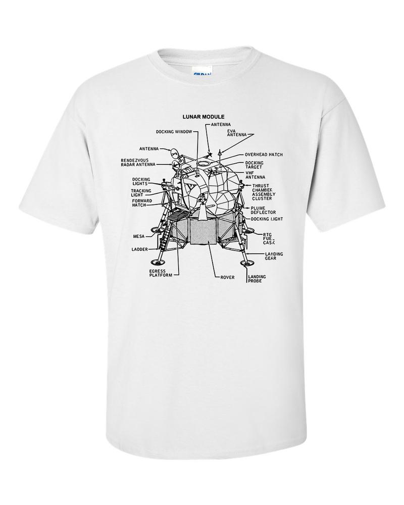 Eagle Lunar Lander TShirt Landing Module Apollo Moon Mission NASA Shirt 2XL