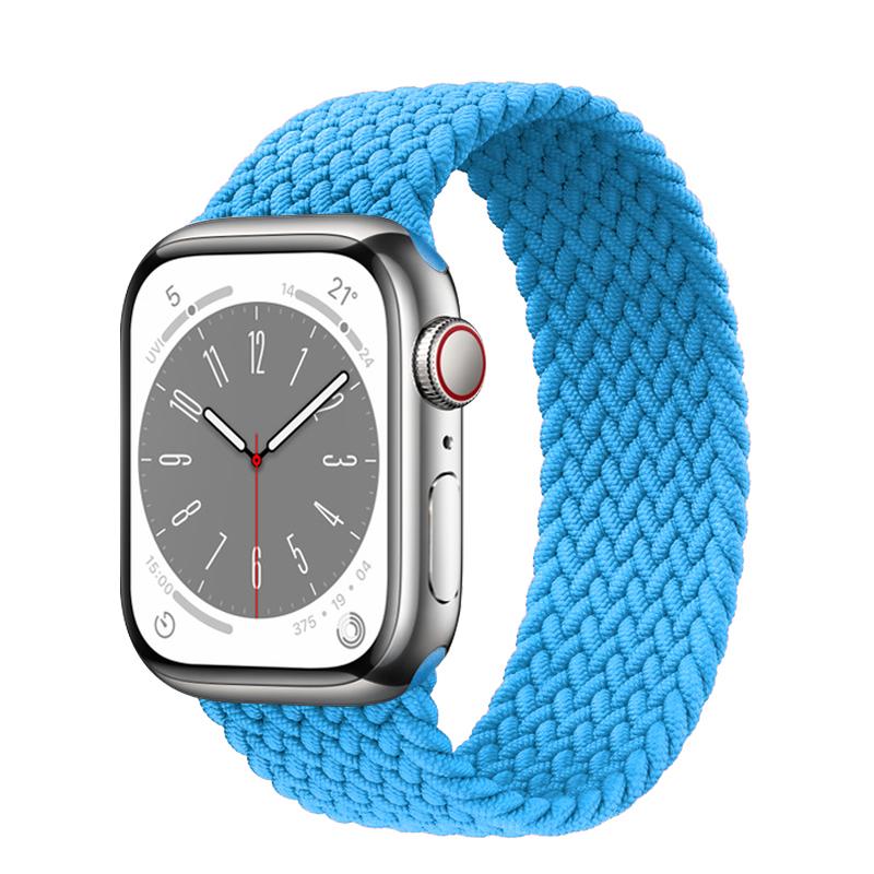 Strap For Apple Watch Band 44mm 40mm 45mm 41mm 49mm 38mm 42mm Elastic Braided Solo Loop Bracelet Iwatch Series 7 Se 3 6 8 Ultra
