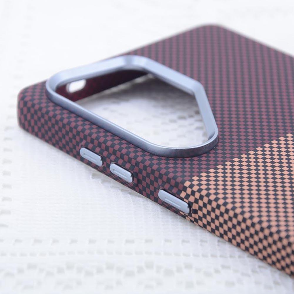 For Samsung Galaxy S25 Ultra Magnetic Case Carbon Fiber Texture Water Transfer PC Phone Cover