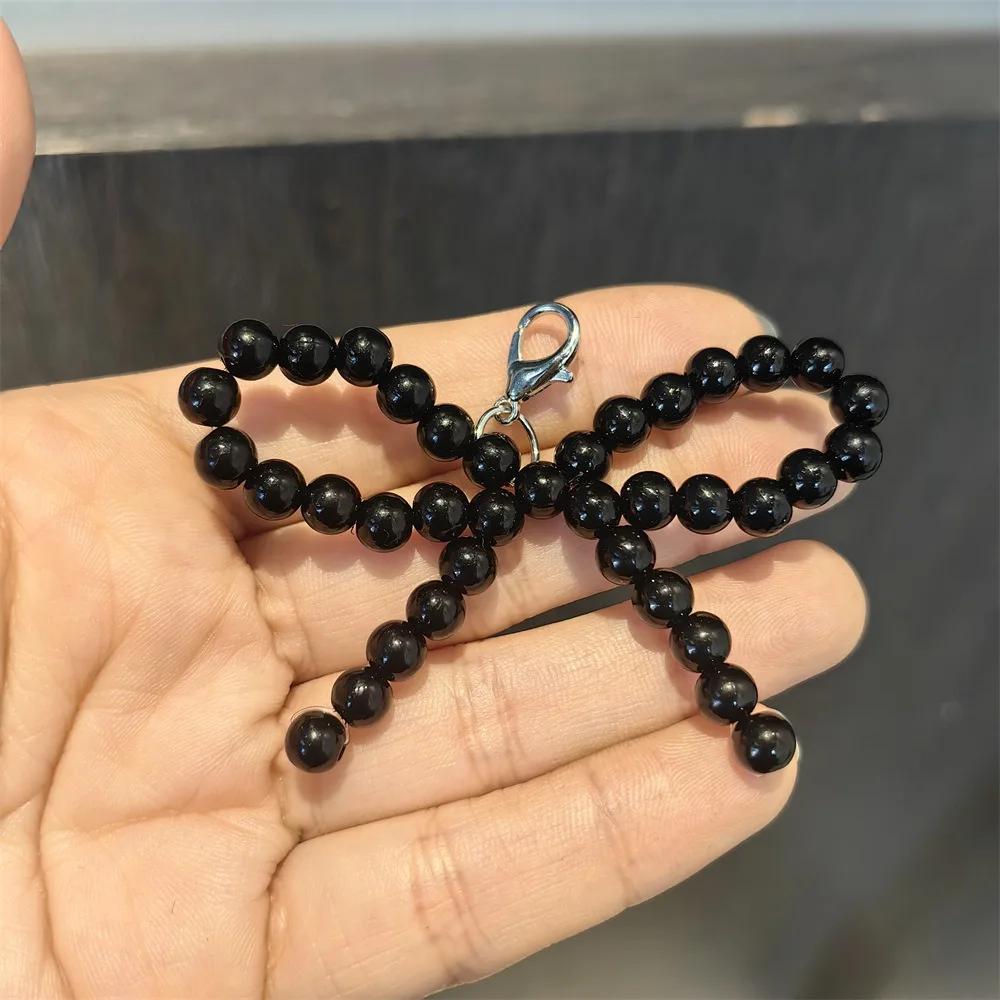 1PCS Crystal Flower Black White Color Fairy Bow Shoe Laces Buckle Ballet Lace Pearl Shoes Charm Buckle Shoelaces Decoration
