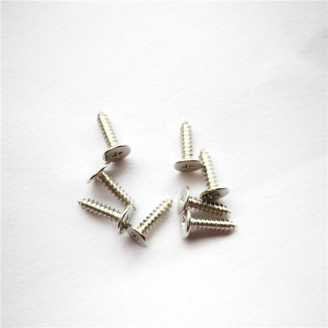 304 Stainless Steel CA Self-Tapping Flat Head Phillips Screws with Large Thin Head, Pointed Tail - Sizes: M2, M2.6, M3, M4, M5, M6.