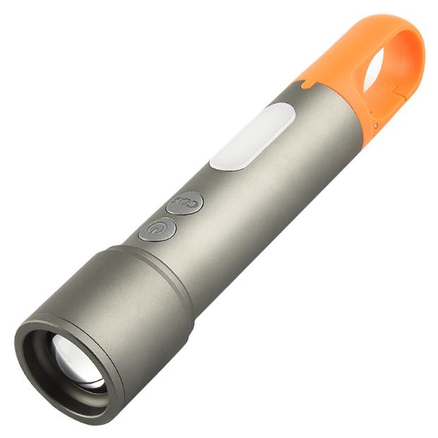 

Портативный многоцветный светодиодный фонарик, перезаряжаемый через USB, зеленый/красный/синий/белый фонарь, аварийный рабочий фонарь COB с крючком P50 lamp beads-2pcs