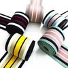 40mm Gestreifte Bänder Regenbogenfarbene Bänder Nylon Buntes Elastikband Gurtband Bundband Dehnbares Band Kleidung DIY Zubehör