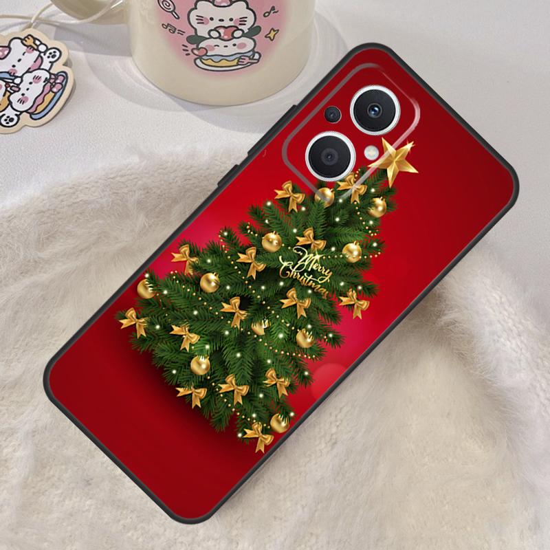Merry Christmas Tree Case For OPPO Reno 5 Lite 4 6 7 8 10 Pro 8T 4Z 5Z OPPO Find X3 Lite X2 Neo X5 X6 Pro Cover