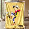 Soft Flannel Blanket Lightweight Cozy Bedroom Living Room CoverLucky Luke