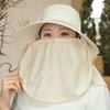 Adjustable Sunshade Shawl Cap Face Cover Picking Tea Hat Sun Hat Shawl Mask Hat  Women